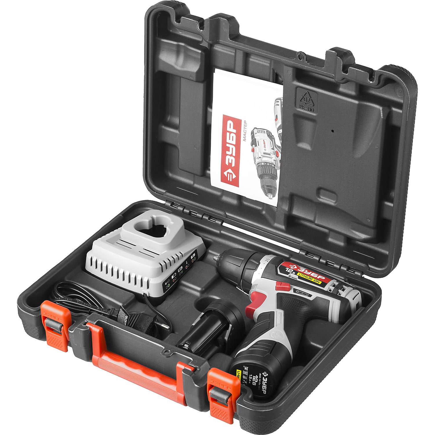 Дрель - шуруповерт, 2 АКБ ДА-12-2-Ли КНМ1