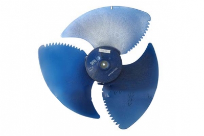 Вентилятор (крыльчатка) наружного блока для кондиционера 384x136 (синий)